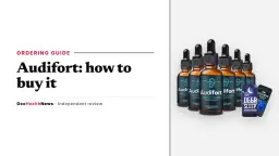 Buy Audifort guide: a six-bottle Audifort dropper package with two bonus e-books on a light grey panel