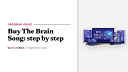Buy The Brain Song step by step: The Brain Song audio on a phone with headphones in the seller's mockup