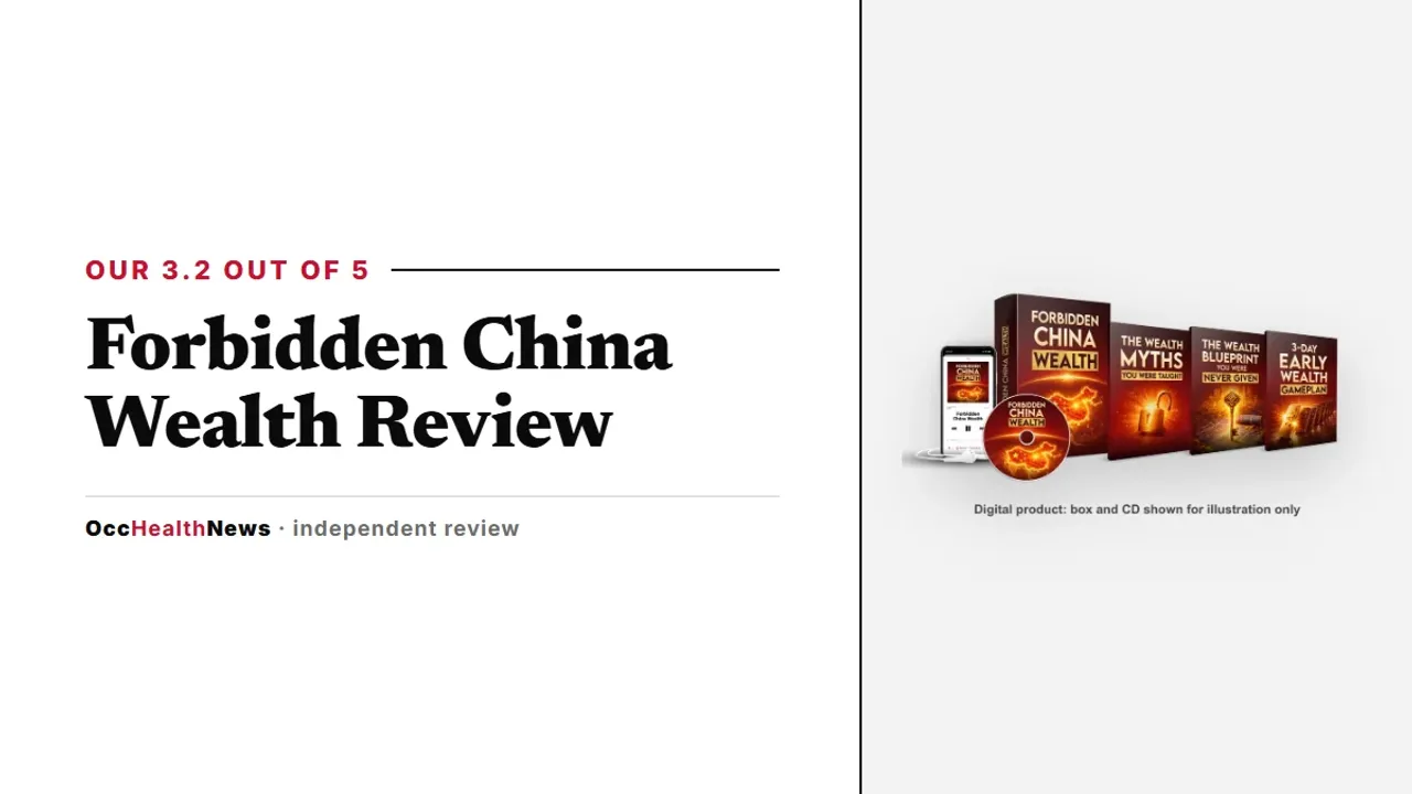 Forbidden China Wealth review: seller's mockup with its three bonus guides, a digital product