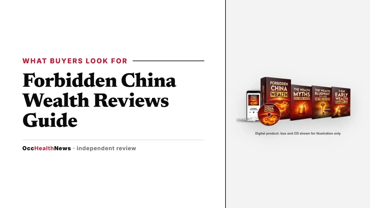 Forbidden China Wealth reviews: seller's mockup with its three bonus guides, a digital product