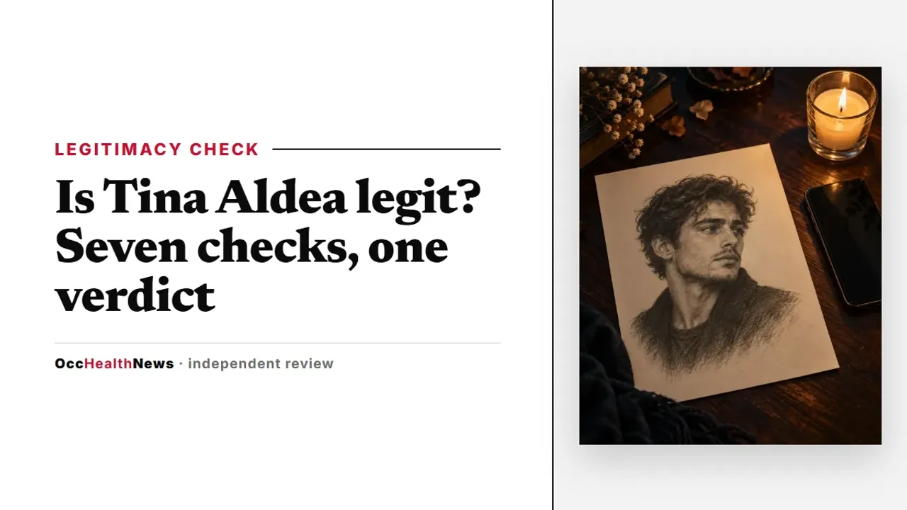 Is Tina Aldea legit: pencil-style sketch illustration on a desk