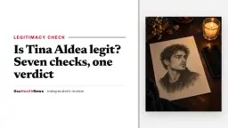 Is Tina Aldea legit: pencil-style sketch illustration on a desk