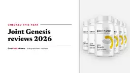 Joint Genesis reviews 2026: a six-bottle Joint Genesis package by BioDynamix on a light grey panel