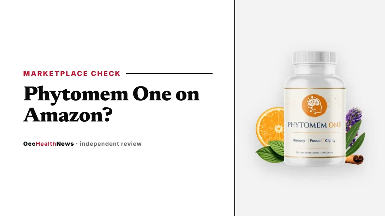 Phytomem One Amazon question: a single Phytomem One bottle with the Memory, Focus, Clarity label on a light grey panel
