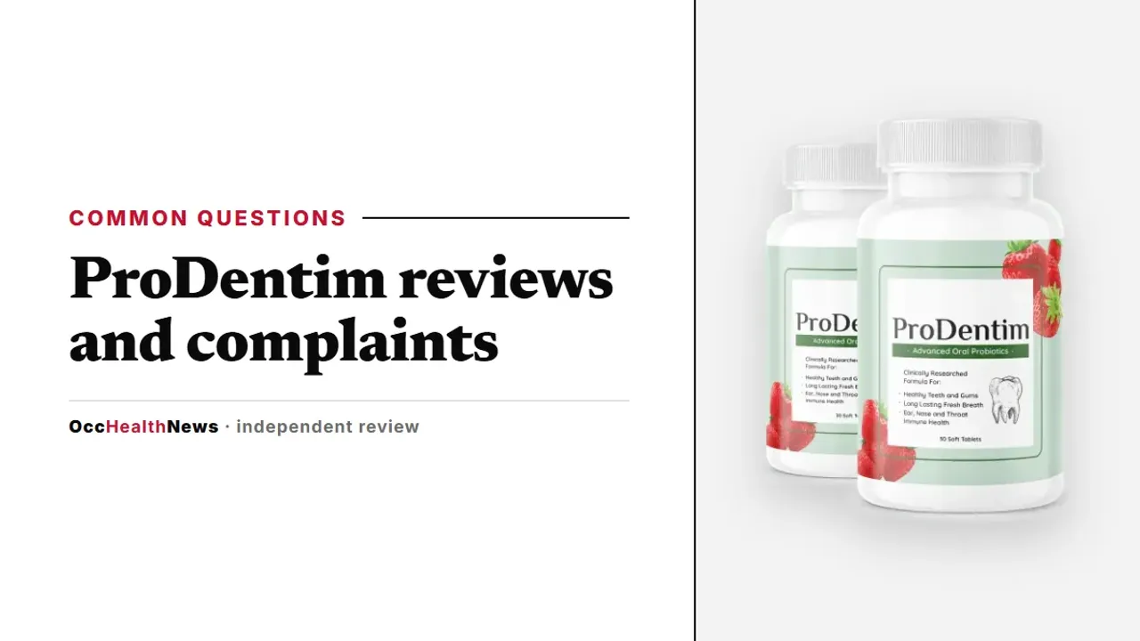 ProDentim reviews and complaints: a two-bottle ProDentim pack with the soft tablet label facing forward