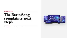 The Brain Song complaints guide: The Brain Song audio on a phone with headphones in the seller's mockup