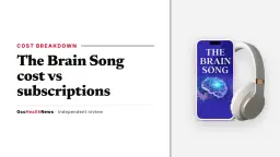 The Brain Song cost guide: The Brain Song audio on a phone with headphones in the seller's mockup