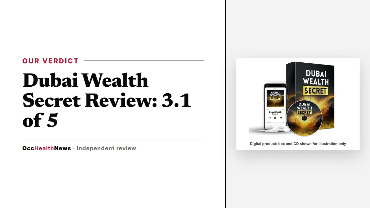 Dubai Wealth Secret review: seller's mockup of the audio with a phone and earbuds