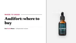 Where to buy Audifort: a single Audifort dropper bottle with a dark teal label on a light grey panel