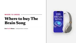 Where to buy The Brain Song: The Brain Song audio on a phone with headphones in the seller's mockup