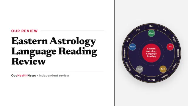 Eastern Astrology Language Reading review: our illustrated Eastern zodiac wheel with the 12 animals and five elements