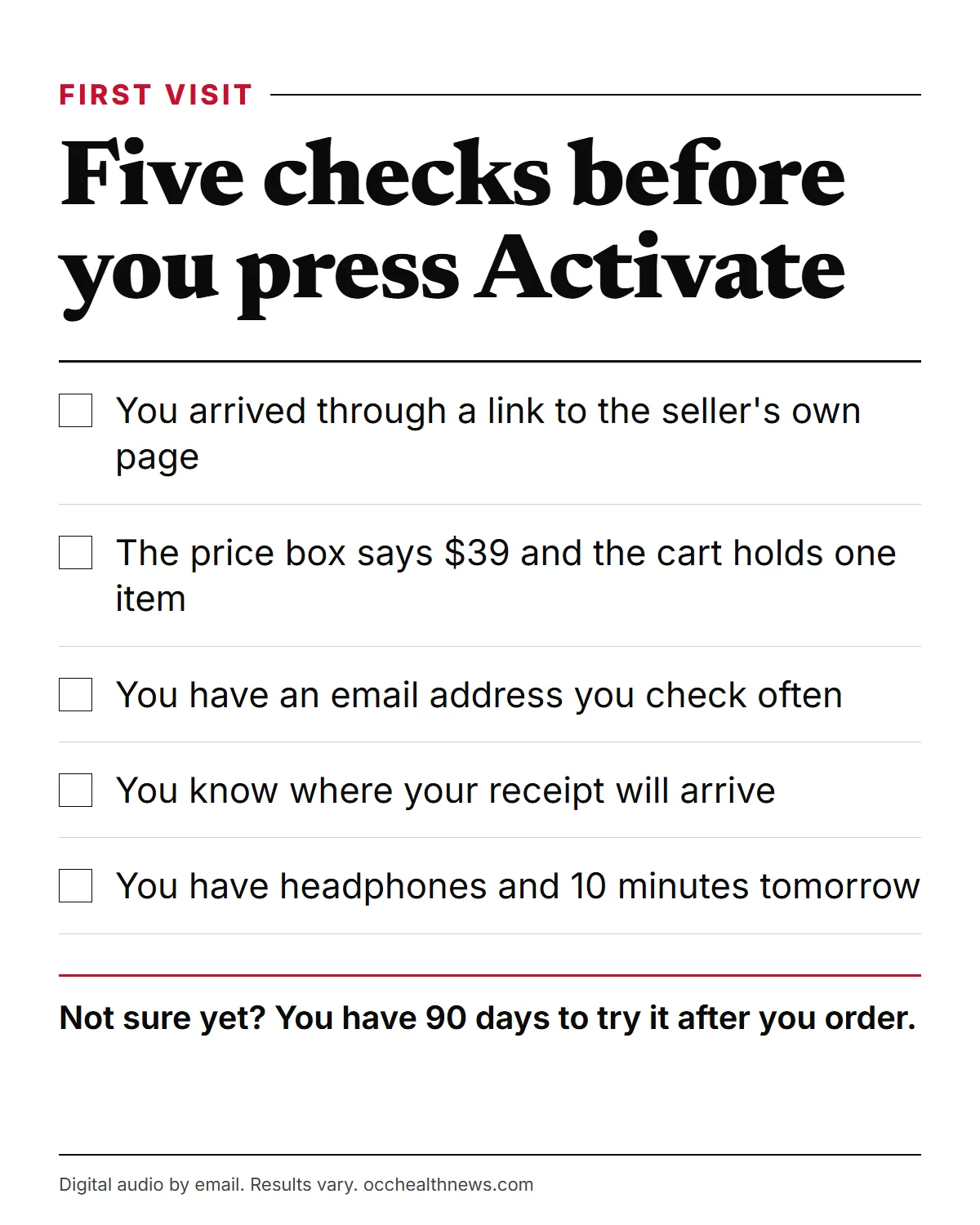 Billionaire Brain Wave buy website: a first-visit checklist before you press the Activate button