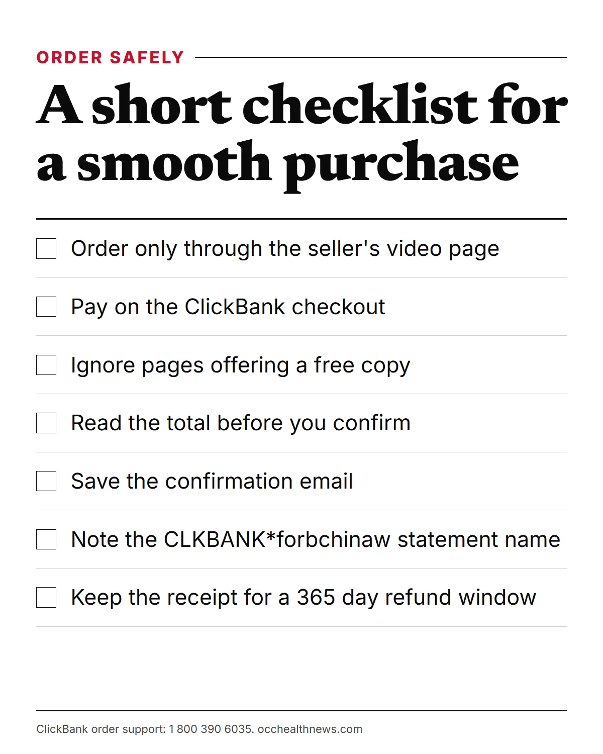 Buy Forbidden China Wealth safely: a checklist for ordering and keeping your receipt