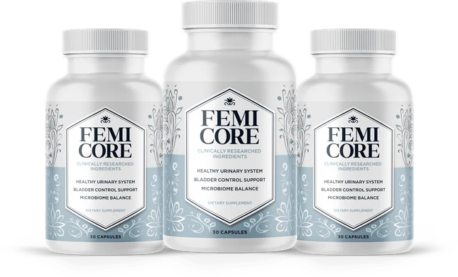 FemiCore 3-bottle package, as pictured by the seller