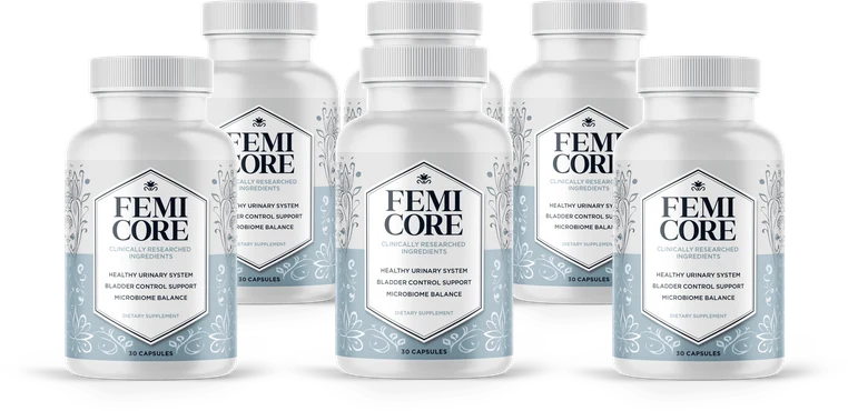 FemiCore 6-bottle package, as pictured by the seller