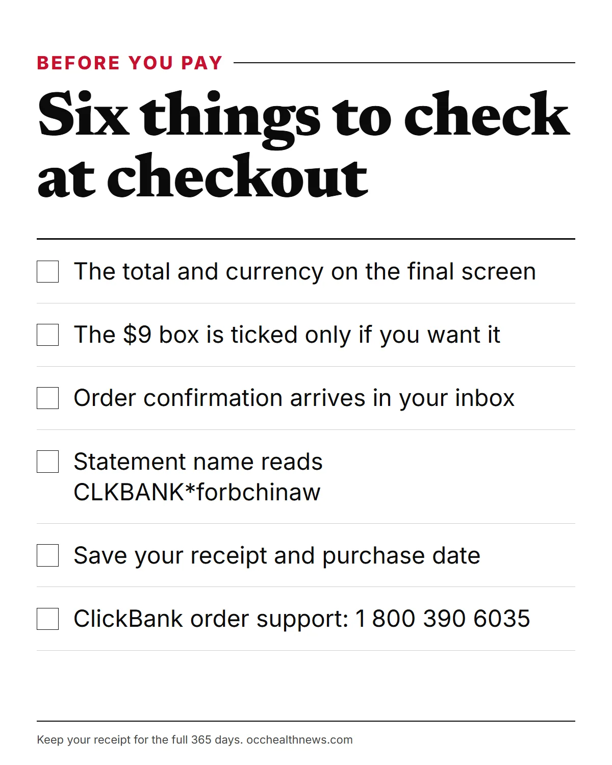 Forbidden China Wealth price checklist: six things to check before you pay