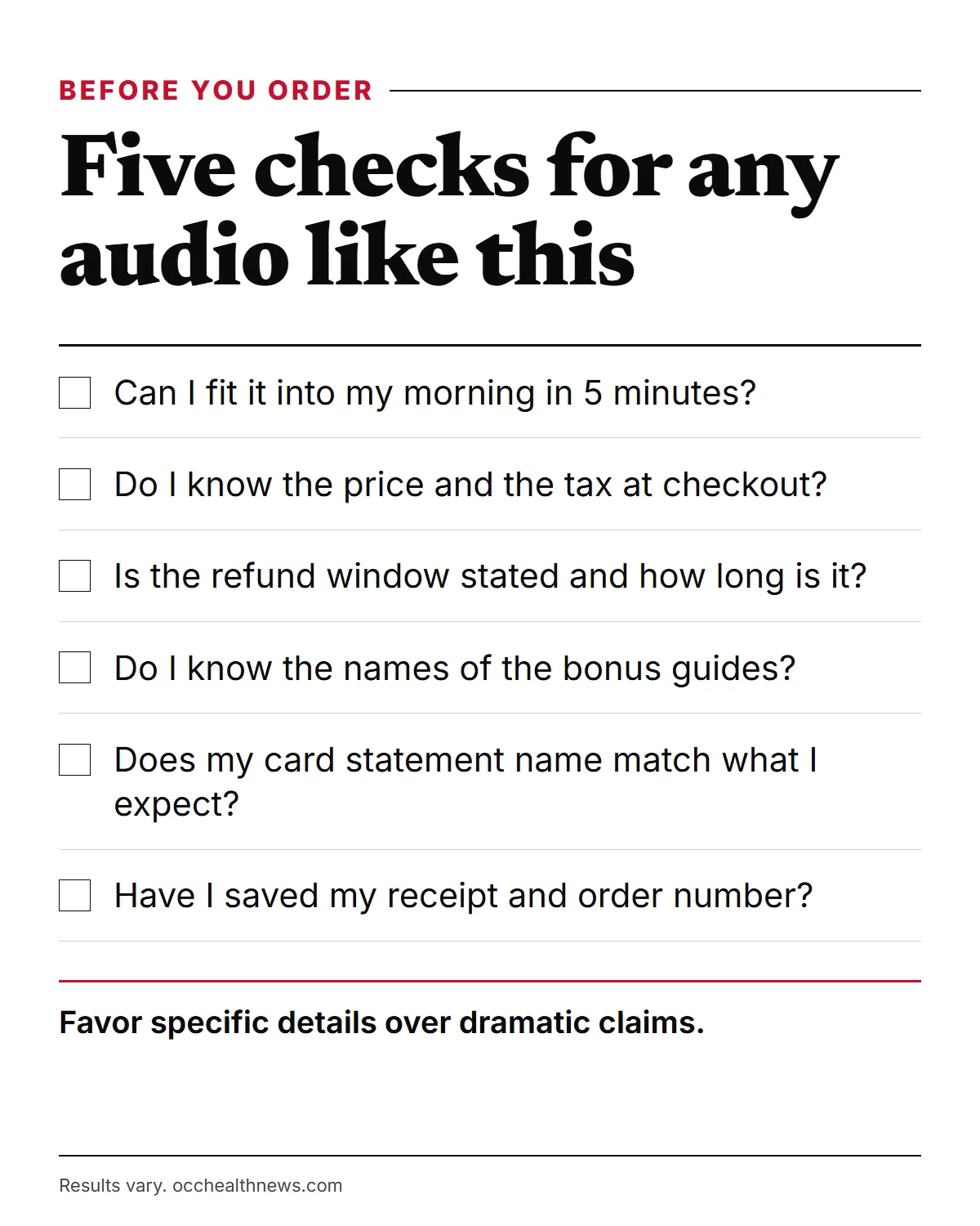 Forbidden China Wealth reviews checklist: questions to ask before you order an audio like this