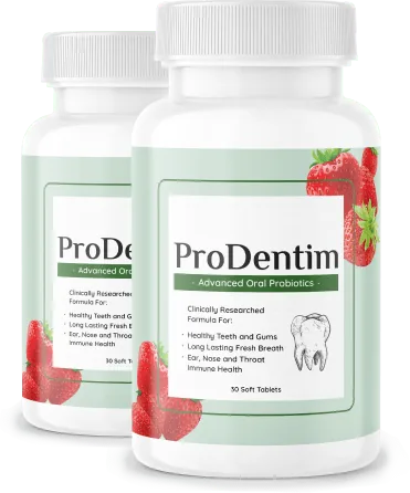 ProDentim 2-bottle package, as pictured by the seller