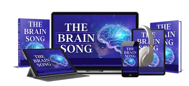 The Brain Song cover art on device mockups, as pictured by the seller